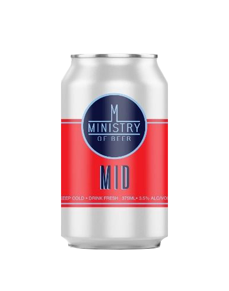 Shop Link to buy Ministry of Beer can 375ml - Mid