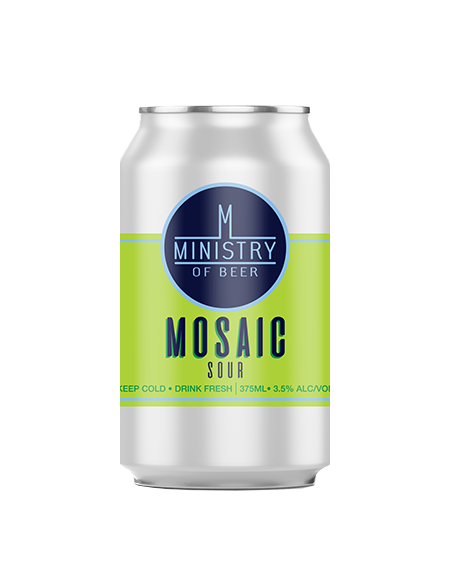 Shop Link to buy Ministry of Beer can 375ml - Mosaic Sour
